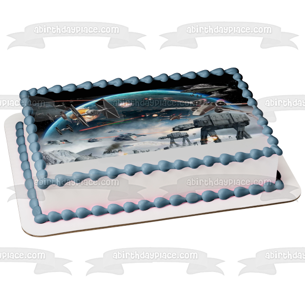 Imagen comestible para tarta de batalla de la nave espacial de Star Wars ABPID06644 