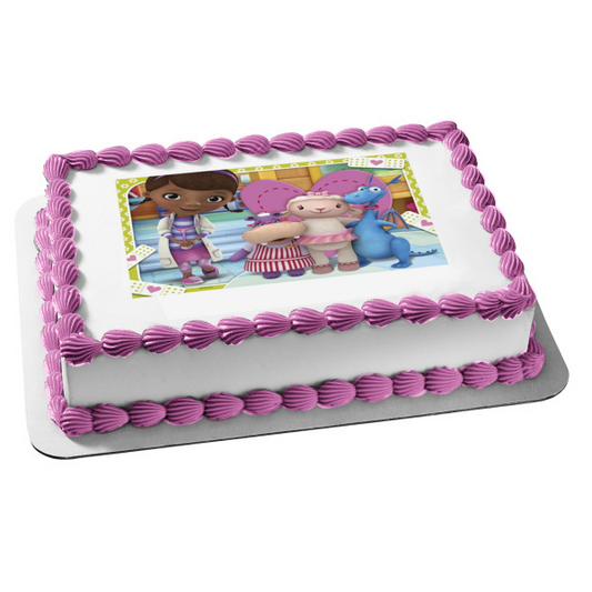 Doc McStuffins Dottie Lambie Hallie Stuffy Edible Cake Topper Image ABPID04593