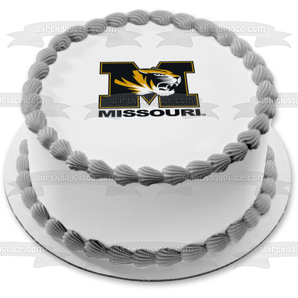 Missouri Tigers Athletics Sports Teams University of Missouri Logo Edible Cake Topper Image ABPID04713