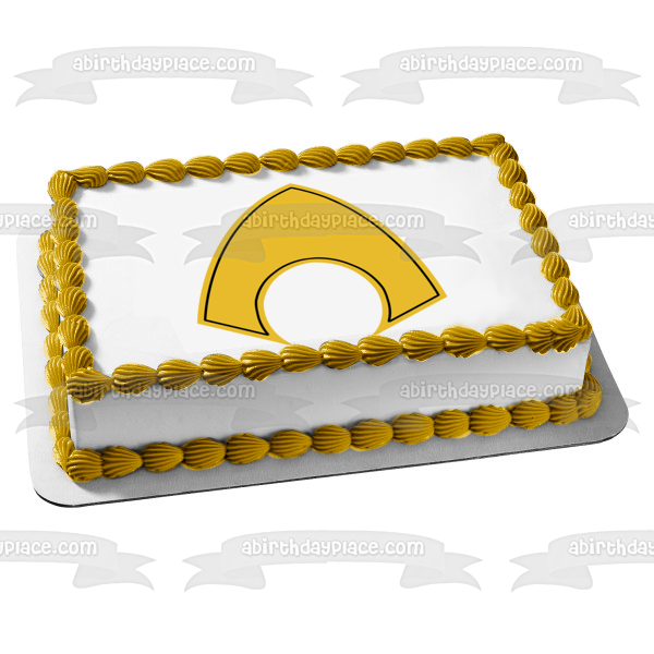 Imagen comestible para decoración de tarta con el logotipo de Aquaman ABPID04726 