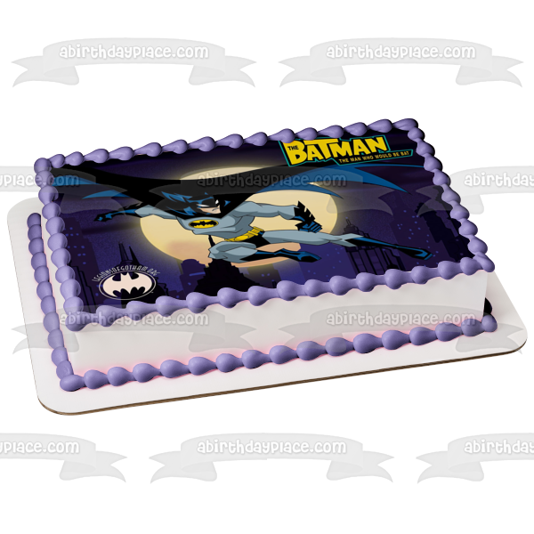 The Batman the Man Who Would Be Bat Edible Cake Topper Image ABPID04733