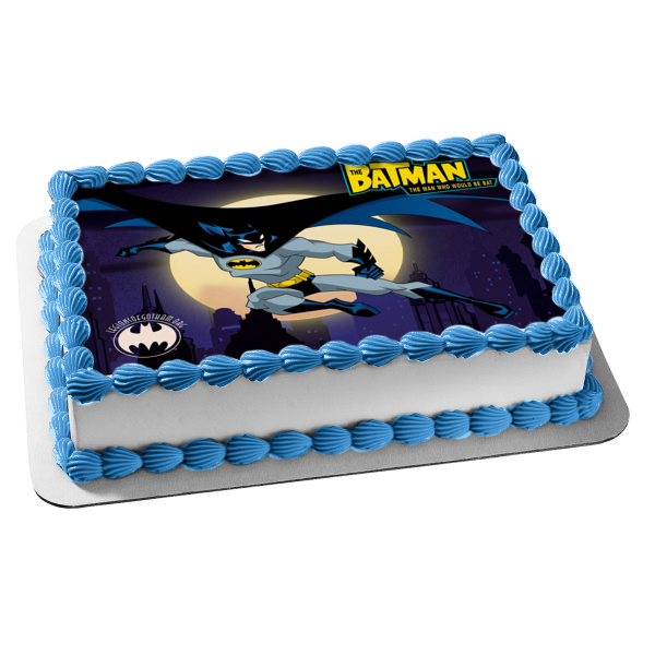 The Batman the Man Who Would Be Bat Edible Cake Topper Image ABPID04733