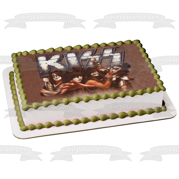 Imagen comestible para tarta con logotipo de Kiss American Rock Band ABPID04820 