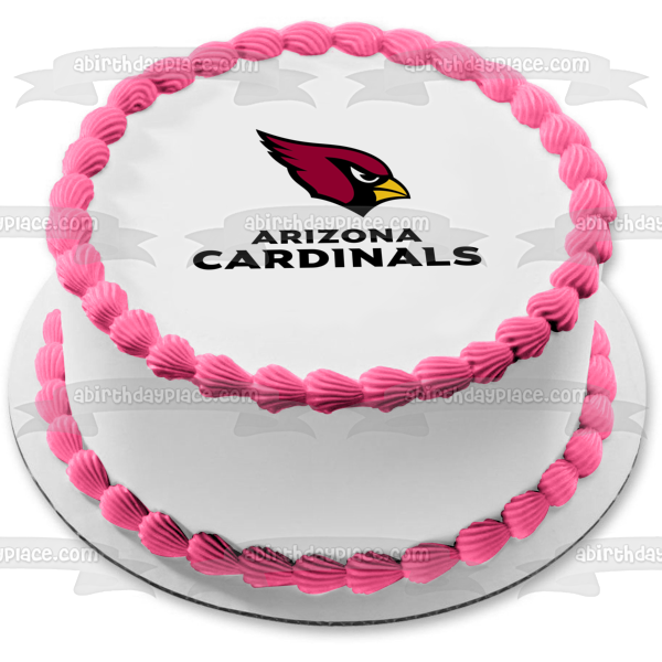 Arizona Cardinals Professional American Football NFL Logo Edible Cake Topper Image ABPID04858