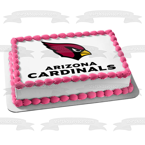 Arizona Cardinals Professional American Football NFL Logo Edible Cake Topper Image ABPID04858