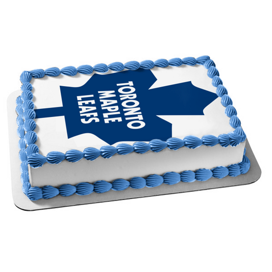 Toronto Maple Leafs Logo Professional Ice Hockey Team Toronto Ontario Edible Cake Topper Image ABPID04871