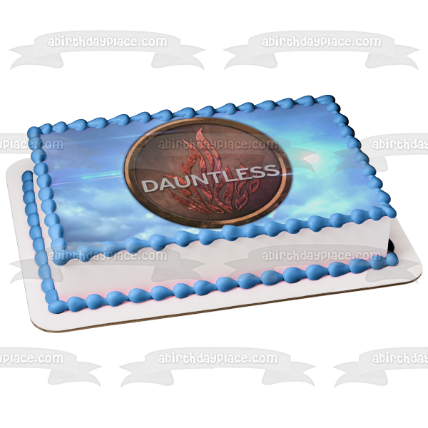 Imagen comestible para decoración de tarta con el logotipo de Divergent Dauntless Sky ABPID04874 