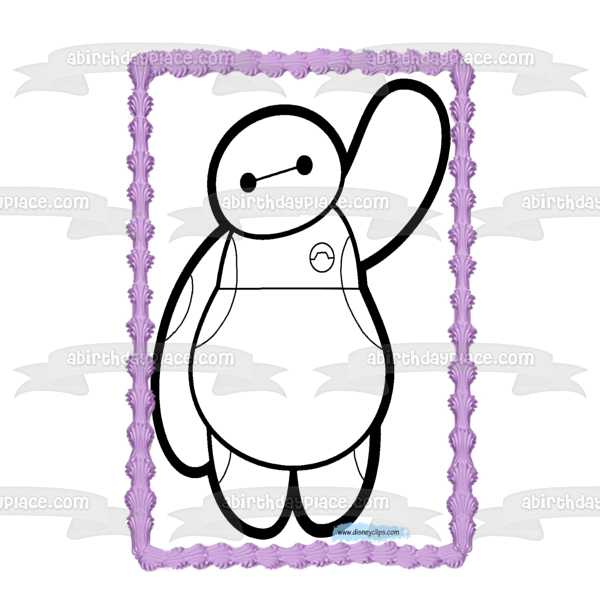 Big Hero 6 Baymax Inflated Edible Cake Topper Image ABPID04876