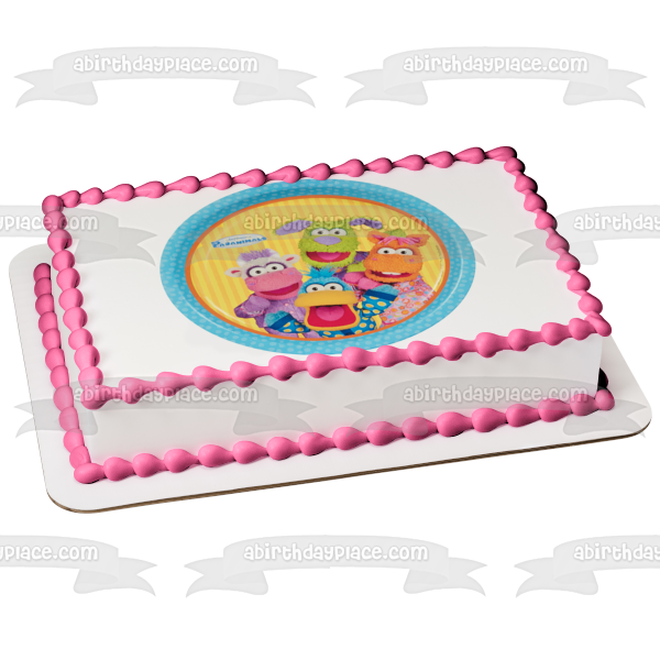 Pajanimals CowBella Squacky Sweet Pea Sue and Apollo Edible Cake Topper Image ABPID04886