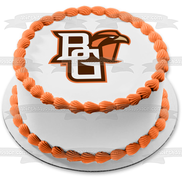 Imagen comestible para tarta con logotipo de atletismo de la Universidad Estatal de Bowling Green ABPID04891 