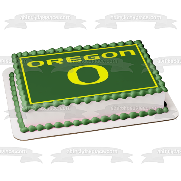 Oregon Ducks Universidad de Oregon Equipos Atléticos Logotipo alternativo Deportes universitarios NCAA Imagen comestible para tarta ABPID04967 