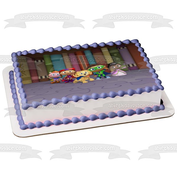 Super Why Woofster Princesa Presto Caperucita Roja y Cerdito Adorno comestible para tarta Imagen ABPID05005 