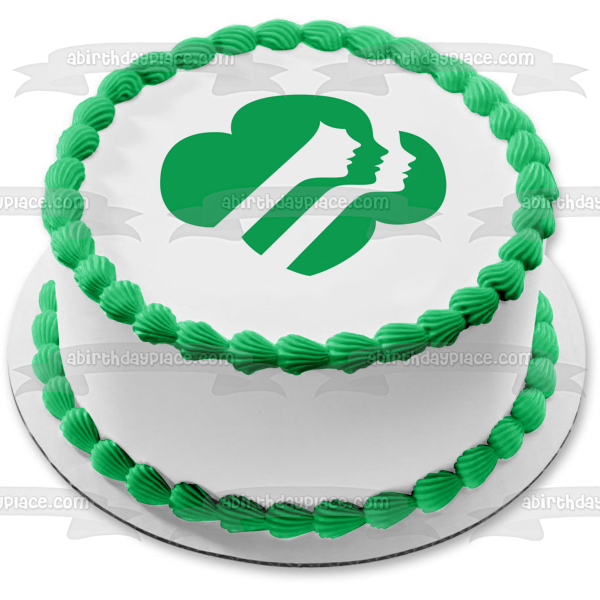 Imagen comestible para decoración de tarta con emblema de Girl Scouts of America ABPID05007 