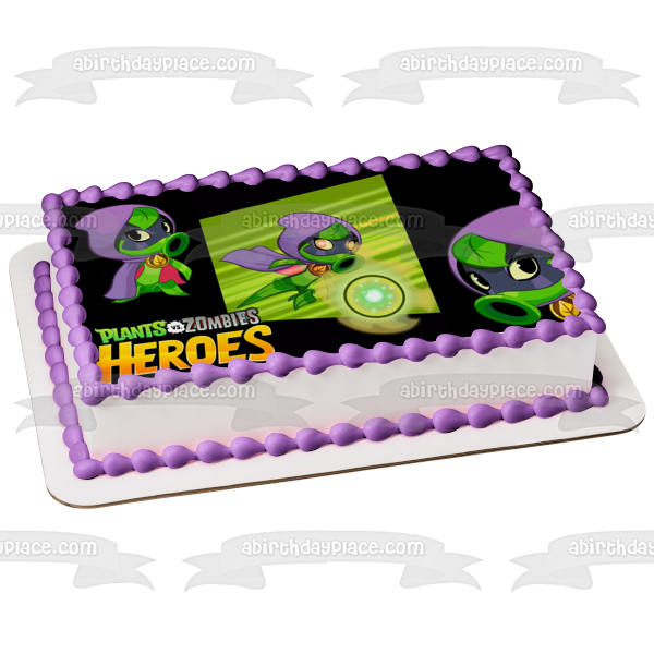 Plants Vs Zombies Heroes Green Shadow Edible Cake Topper Image ABPID05061