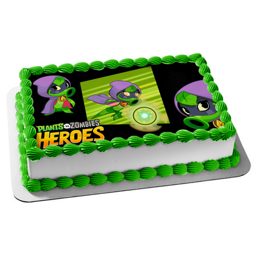 Plants Vs Zombies Heroes Green Shadow Edible Cake Topper Image ABPID05061