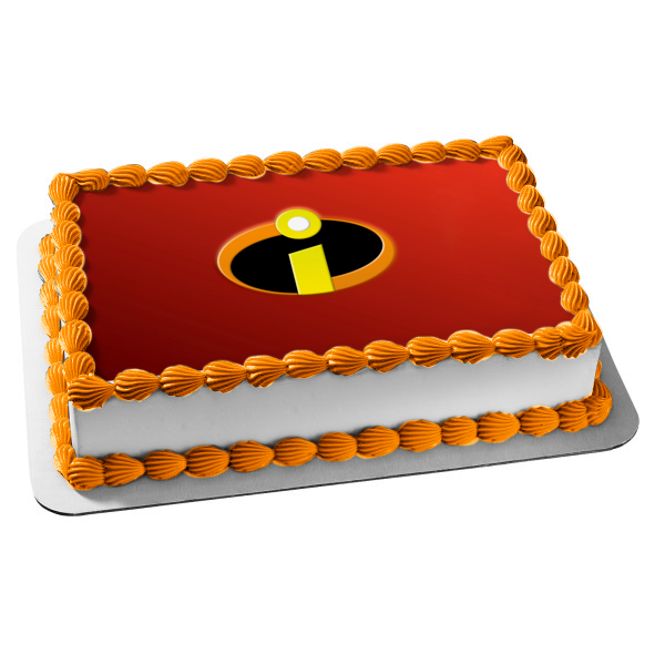 Disney the Incredibles Logo Superheros Edible Cake Topper Image ABPID05119