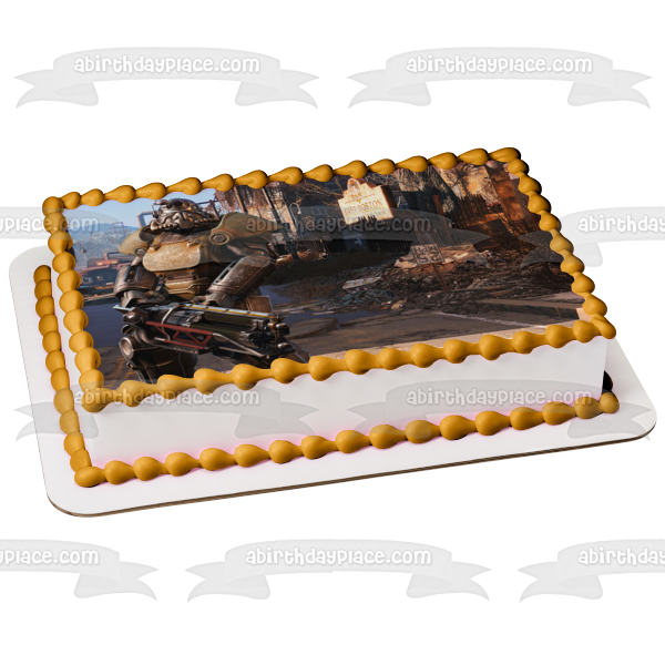 Fallout 4 Sole Survivor Edible Cake Topper Image ABPID05182