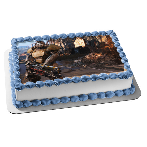 Fallout 4 Sole Survivor Edible Cake Topper Image ABPID05182