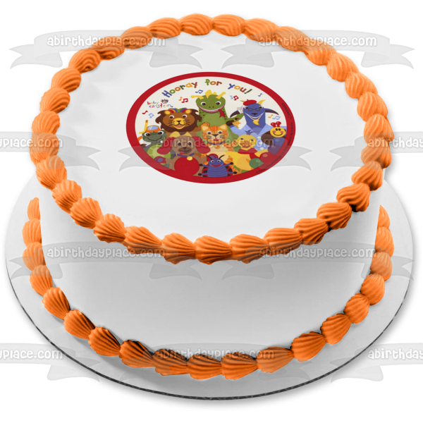 Baby Einstein Party Bard the Dragon and  Neptune the Turtle Edible Cake Topper Image ABPID05215