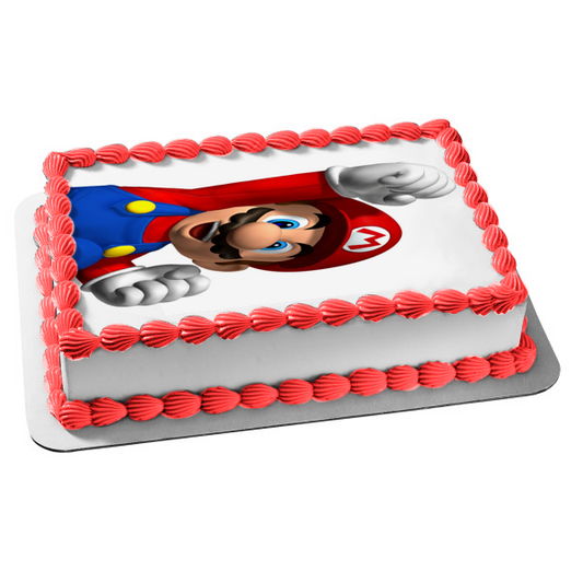 Nintendo Super Mario Brothers Edible Cake Topper Image ABPID05216