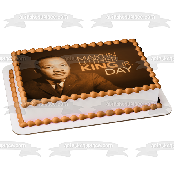 Imagen de decoración comestible para tarta del día de Martin Luther King Jr. ABPID53565 