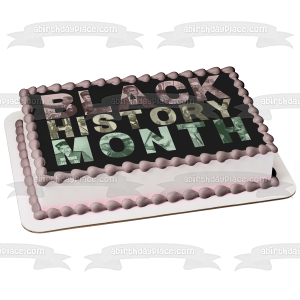 Black History Month President Barak Obama Martin Luther King Jr. Malcom X Edible Cake Topper Image ABPID53566