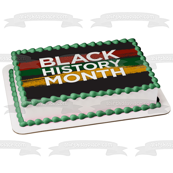 Black History Month Edible Cake Topper Image ABPID53568