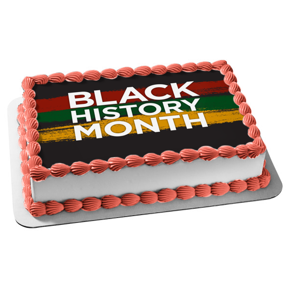 Black History Month Edible Cake Topper Image ABPID53568