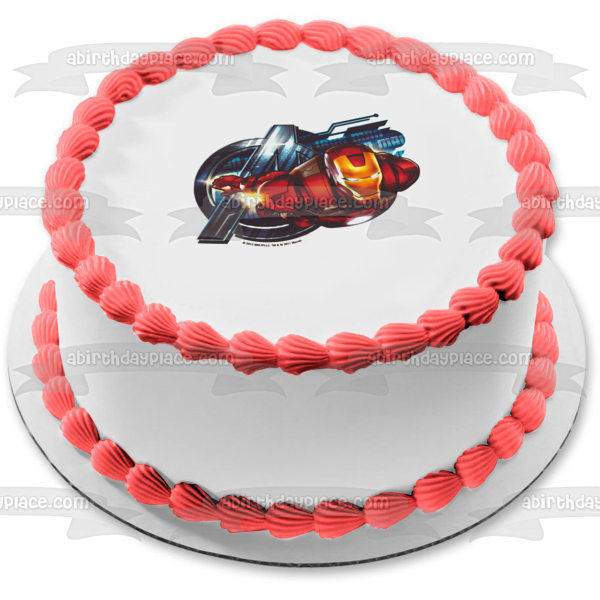 Imagen de decoración comestible para tarta Tony Stark de Iron Man ABPID05278 