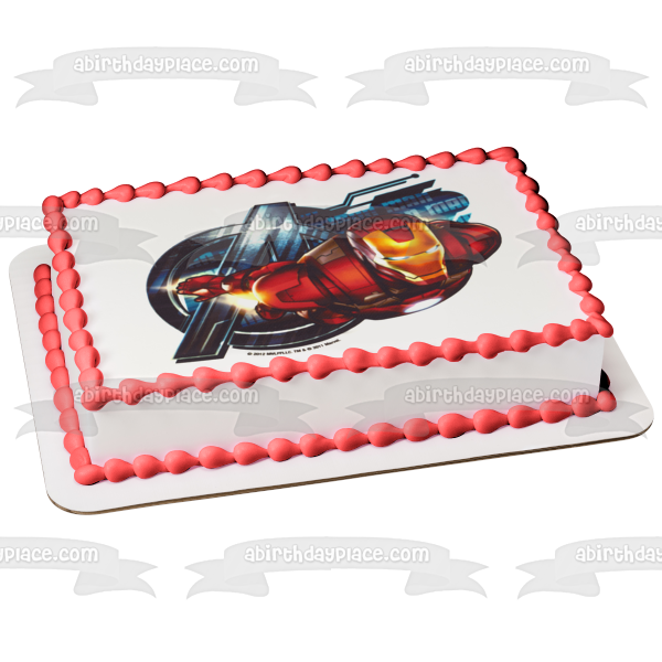 Imagen de decoración comestible para tarta Tony Stark de Iron Man ABPID05278 