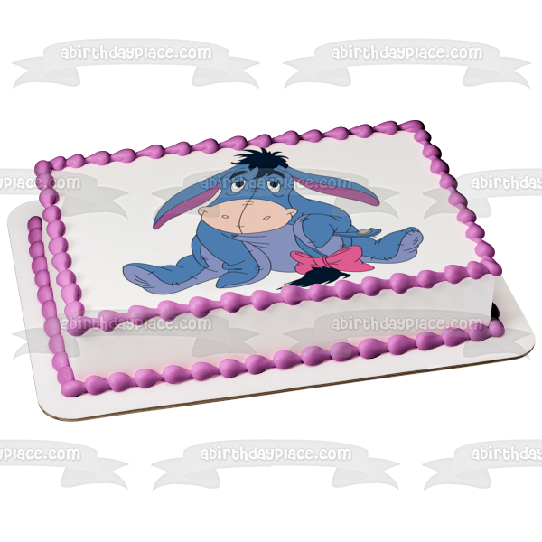 Imagen comestible para decoración de tarta de Winnie the Pooh Eeyore ABPID05289 