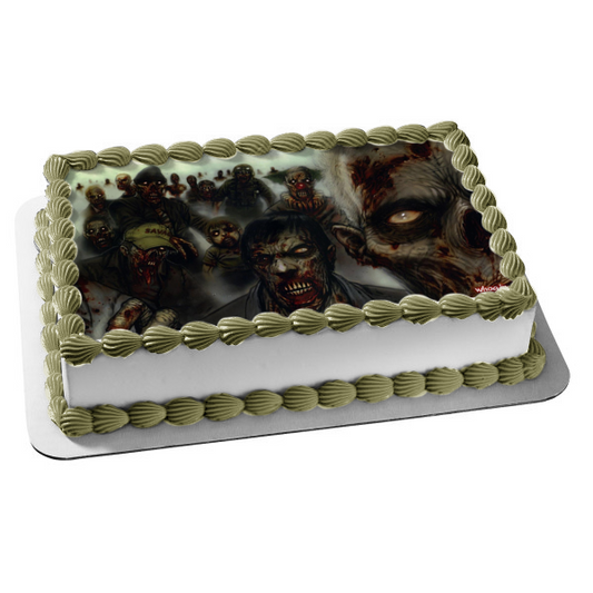 Adorno comestible para tarta con niebla de zombis, imagen ABPID05314 