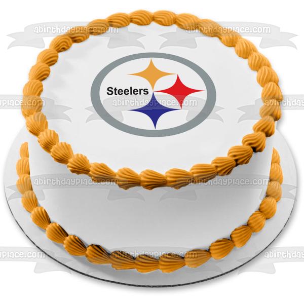 Imagen comestible para tarta con logotipo actual de los Pittsburgh Steelers de la NFL ABPID06019 