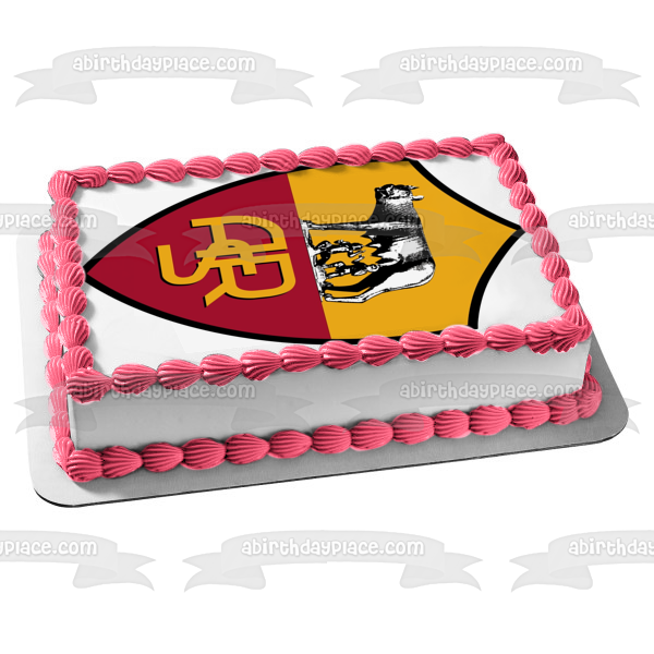 Imagen comestible para tarta con el logotipo del AS Roma, club de fútbol profesional, ABPID05434 