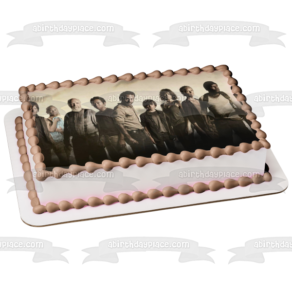 The Walking Dead Rick Morgan Daryl Maggie Carol y Hershel Imagen comestible para decoración de tarta ABPID05469 