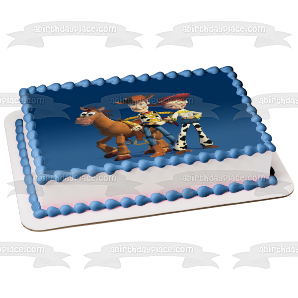 Toy Story 2 Woody Bullseye y Jessie Imagen comestible para decoración de tarta ABPID05470 