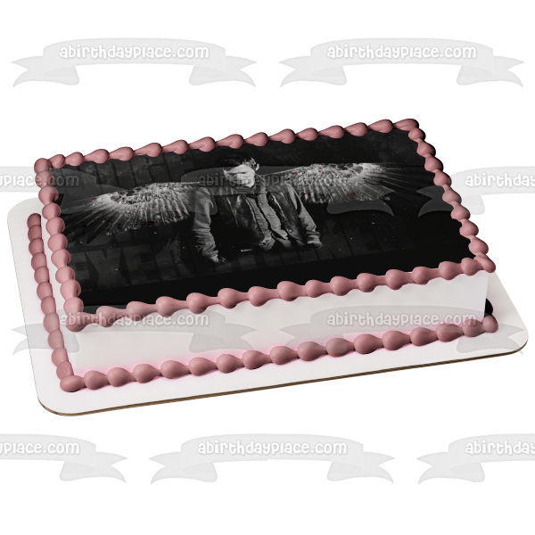 Imagen comestible para tarta con alas de ángel de The Walking Dead, Darryl, ABPID05512 