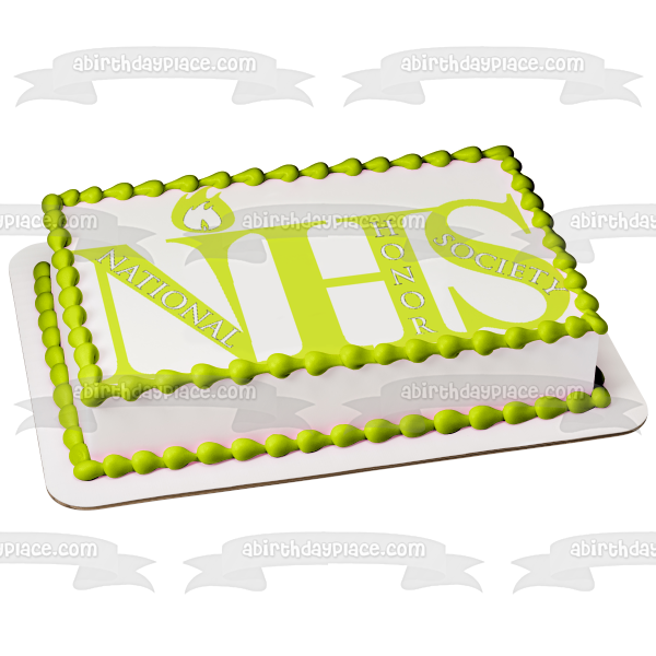 National Honor Society Nhs Logo Yellow Edible Cake Topper Image ABPID05549