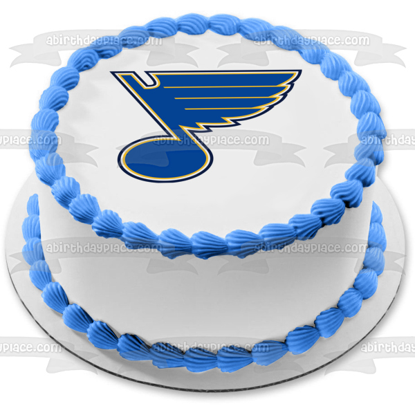 Imagen comestible para tarta con el logotipo de St. Louis Blues de la NHL ABPID05582 