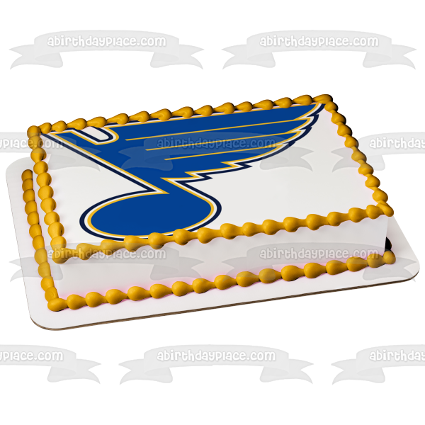 Imagen comestible para tarta con el logotipo de St. Louis Blues de la NHL ABPID05582 