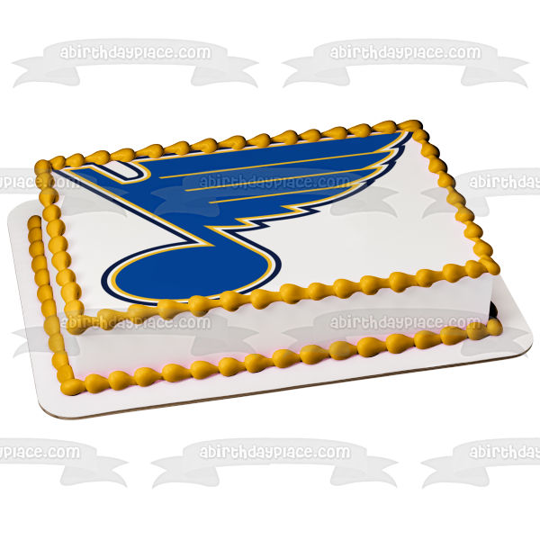 St. Louis Blues Logo Sports Professional Ice Hockey Team Missouri NHL  Edible Cake Topper Image ABPID09169