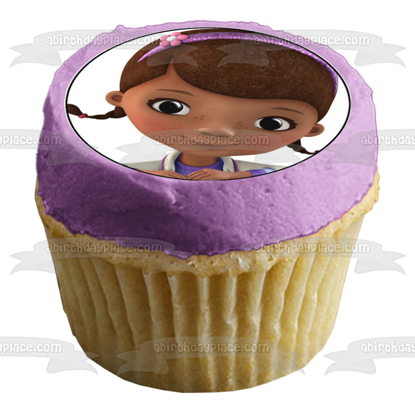 Doc McStuffins Lambie Stuffy Hallie Chilly Mc Stuffins Bandaids Edible Cupcake Topper Images ABPID00356