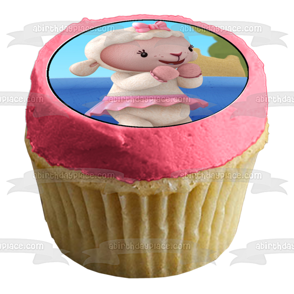 Doc McStuffins Lambie Stuffy Hallie Chilly Mc Stuffins Bandaids Edible Cupcake Topper Images ABPID00356