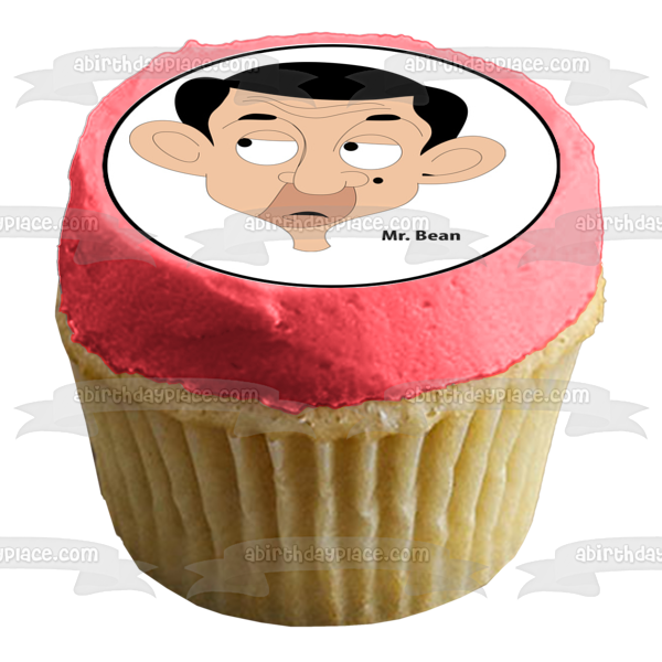 Mr Bean Teddy Bear but First Let Me Get Breakfast Edible Cupcake Topper Images ABPID00587