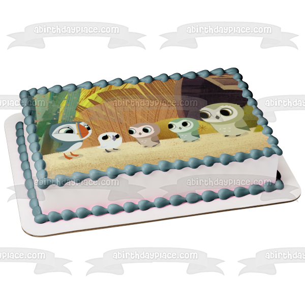 Imagen comestible para tarta de Puffin Rock Disney Oona Baba y Otto ABPID05681 