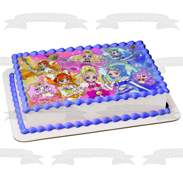 Go Princess Kaido Amanogawa y Haruno Imagen comestible para decoración de tarta ABPID05682 