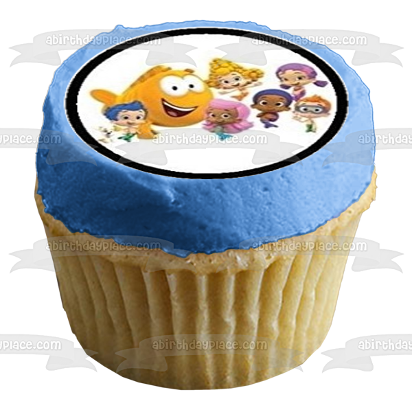 Bubble Guppies Nonny Molly Oona Gil Deema Mr Grouper Imágenes comestibles para cupcakes ABPID01008 