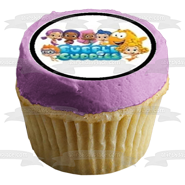 Bubble Guppies Nonny Molly Oona Gil Deema Mr Grouper Imágenes comestibles para cupcakes ABPID01008 