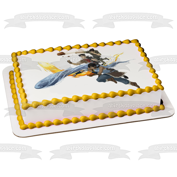 Avatar Legend of Korra Mako and Firebending Edible Cake Topper Image ABPID05719