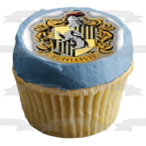 Harry Potter Crestas Gryffindor Hufflepuff Ravenclaw y Slytherin Imágenes comestibles para cupcakes ABPID01246 